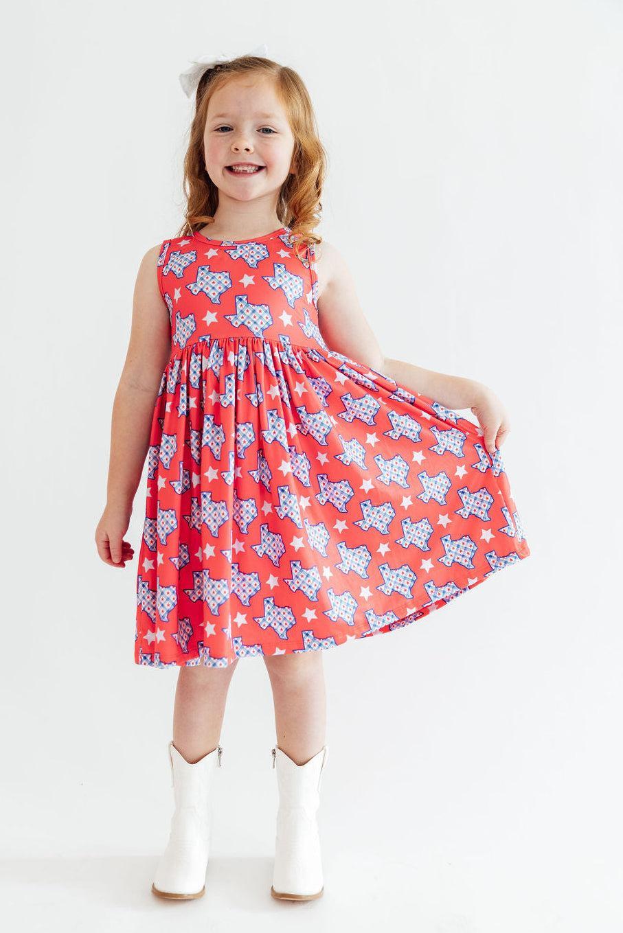 Texas Pride Tank Twirl Dress-Mila & Rose ®