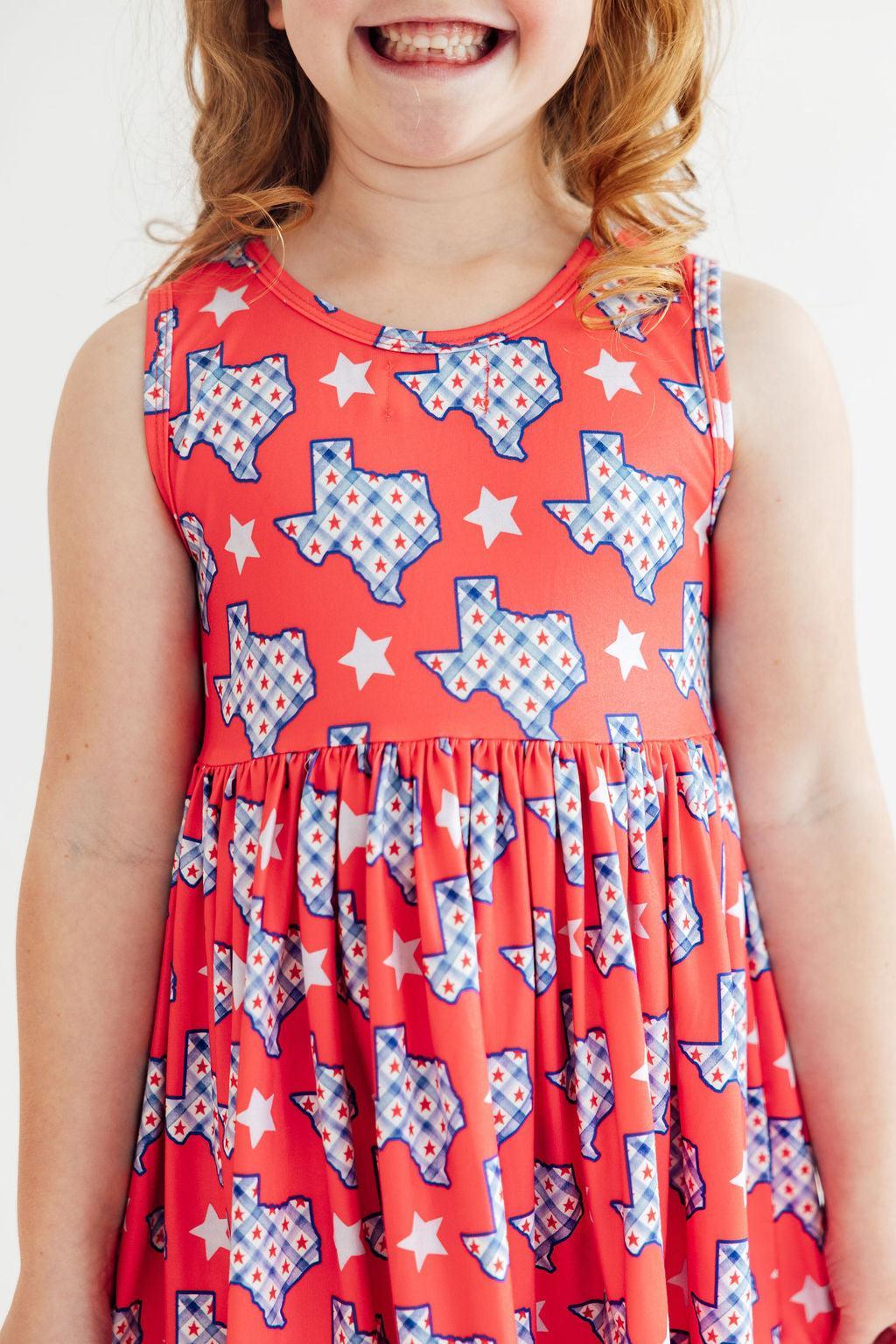 Texas Pride Tank Twirl Dress-Mila & Rose ®