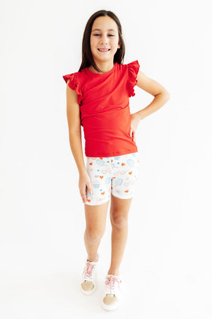 Red, White & Sweet Twirl Shorts-Mila & Rose ®