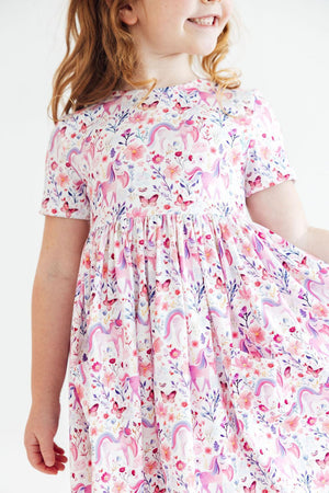 (S) Whimsical Woods S/S Pocket Twirl Dress-Mila & Rose ®