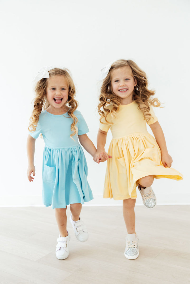 Bluebird S/S Pocket Twirl Dress-Mila & Rose ®