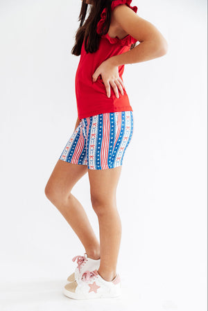 All-American Girl Twirl Shorts-Mila & Rose ®