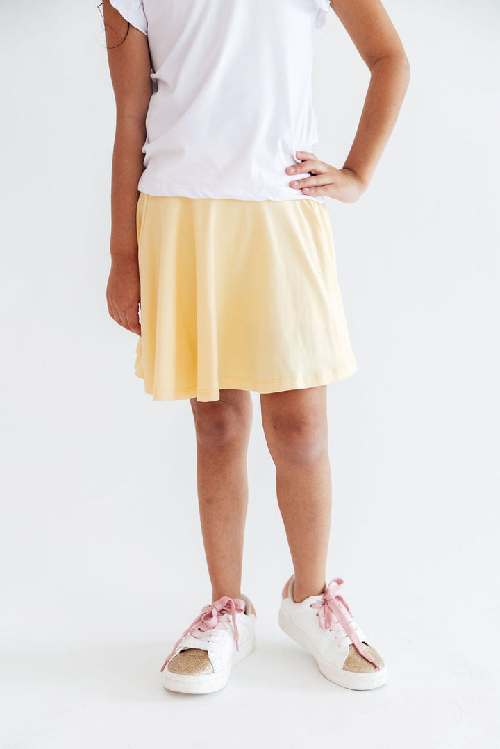 Butter Yellow Twirl Skort-Mila & Rose ®