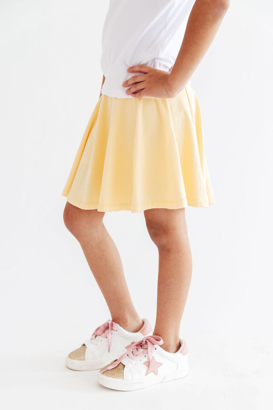 Butter Yellow Twirl Skort-Mila & Rose ®