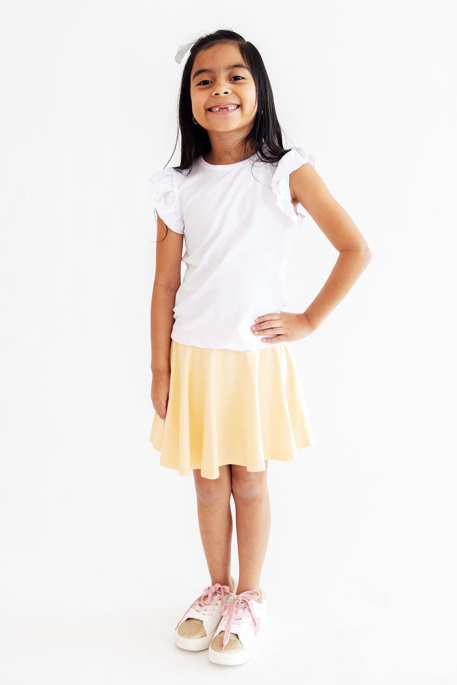 Butter Yellow Twirl Skort-Mila & Rose ®