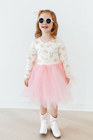 Spring Kittens L/S Tutu Dress-Mila & Rose ®