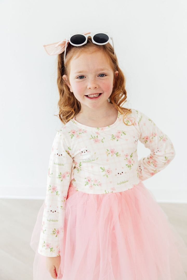 Spring Kittens L/S Tutu Dress-Mila & Rose ®