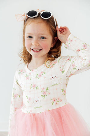 Spring Kittens L/S Tutu Dress-Mila & Rose ®