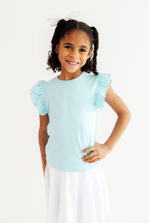 Bluebird S/S Ruffle Tee-Mila & Rose ®