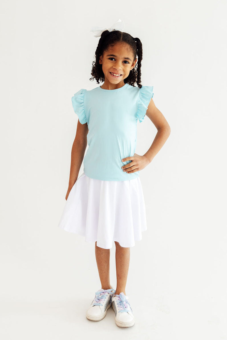 Bluebird S/S Ruffle Tee-Mila & Rose ®