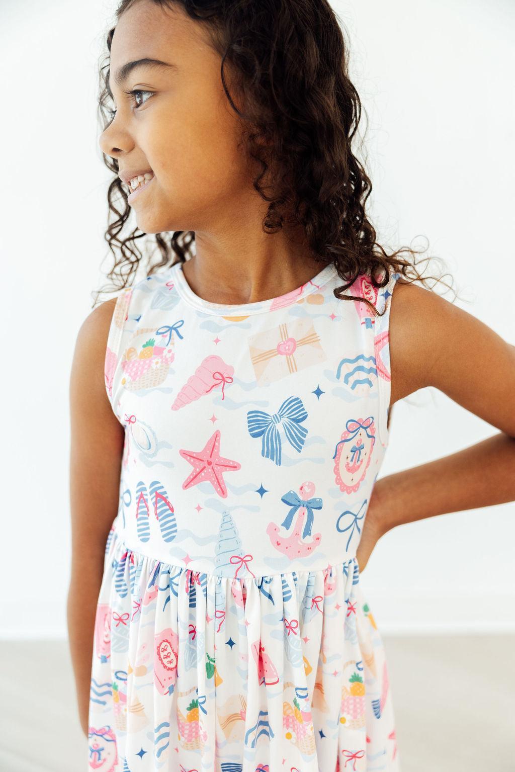 Seaside Sweetheart Tank Twirl Dress-Mila & Rose ®