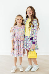 (L) French Quarter Fun 3/4 Sleeve Pocket Twirl Dress-Mila & Rose ®