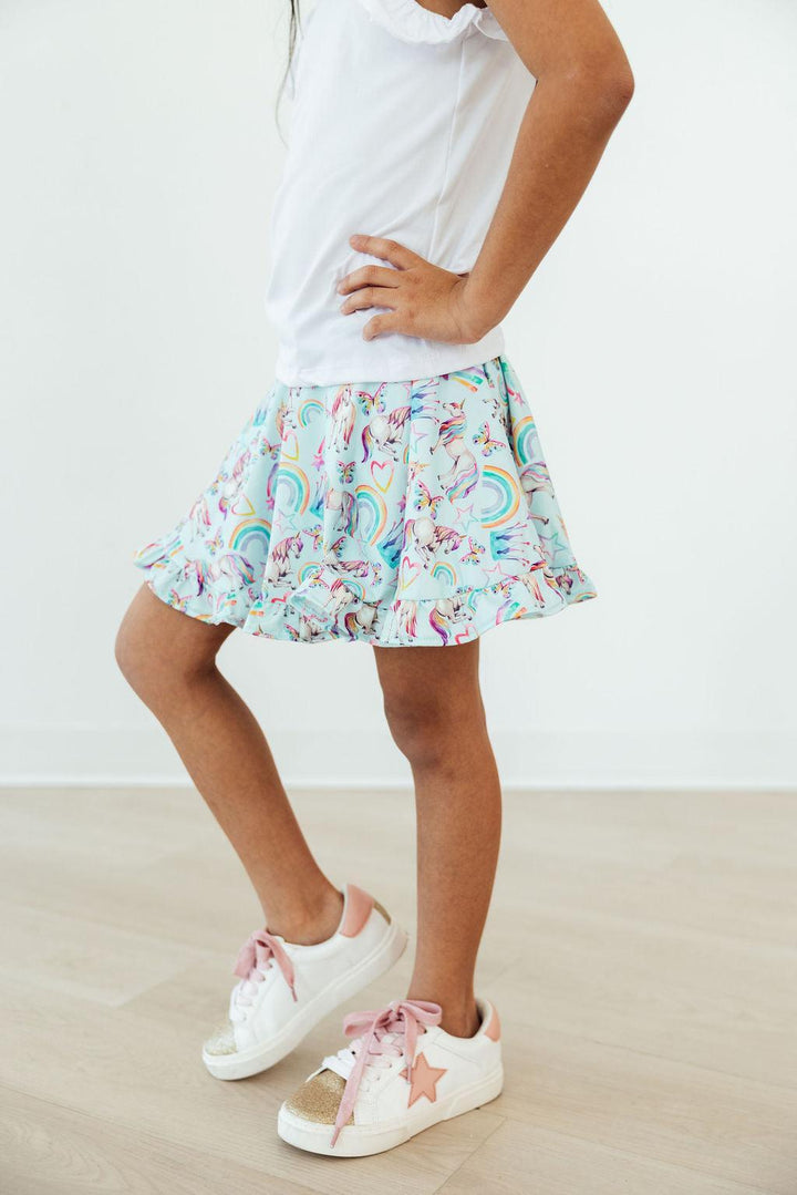 Unicorn Queen Ruffle Twirl Skort-Mila & Rose ®