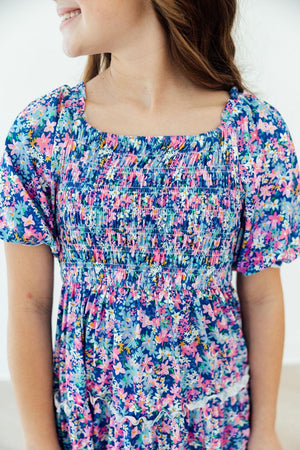 Darling Daisies Smocked Ruffle Dress-Mila & Rose ®