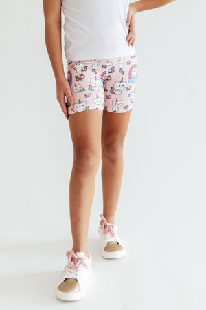 Rainbow Purr-fection Twirl Shorts-Mila & Rose ®