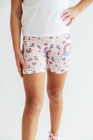 Rainbow Purr-fection Twirl Shorts-Mila & Rose ®