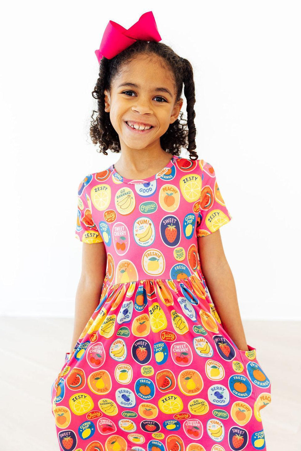 Fresh & Fruity S/S Pocket Twirl Dress-Mila & Rose ®