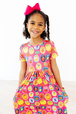 Fresh & Fruity S/S Pocket Twirl Dress-Mila & Rose ®