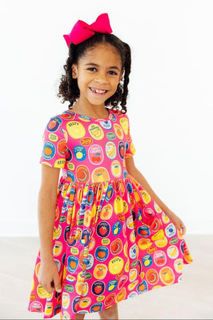 Fresh & Fruity S/S Pocket Twirl Dress-Mila & Rose ®