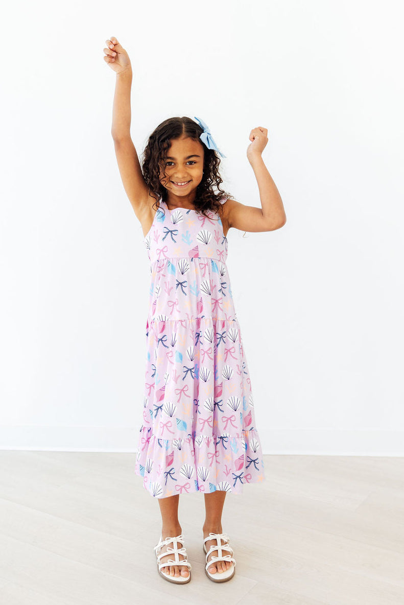 Beachside Bows Ruffle Maxi Dress-Mila & Rose ®