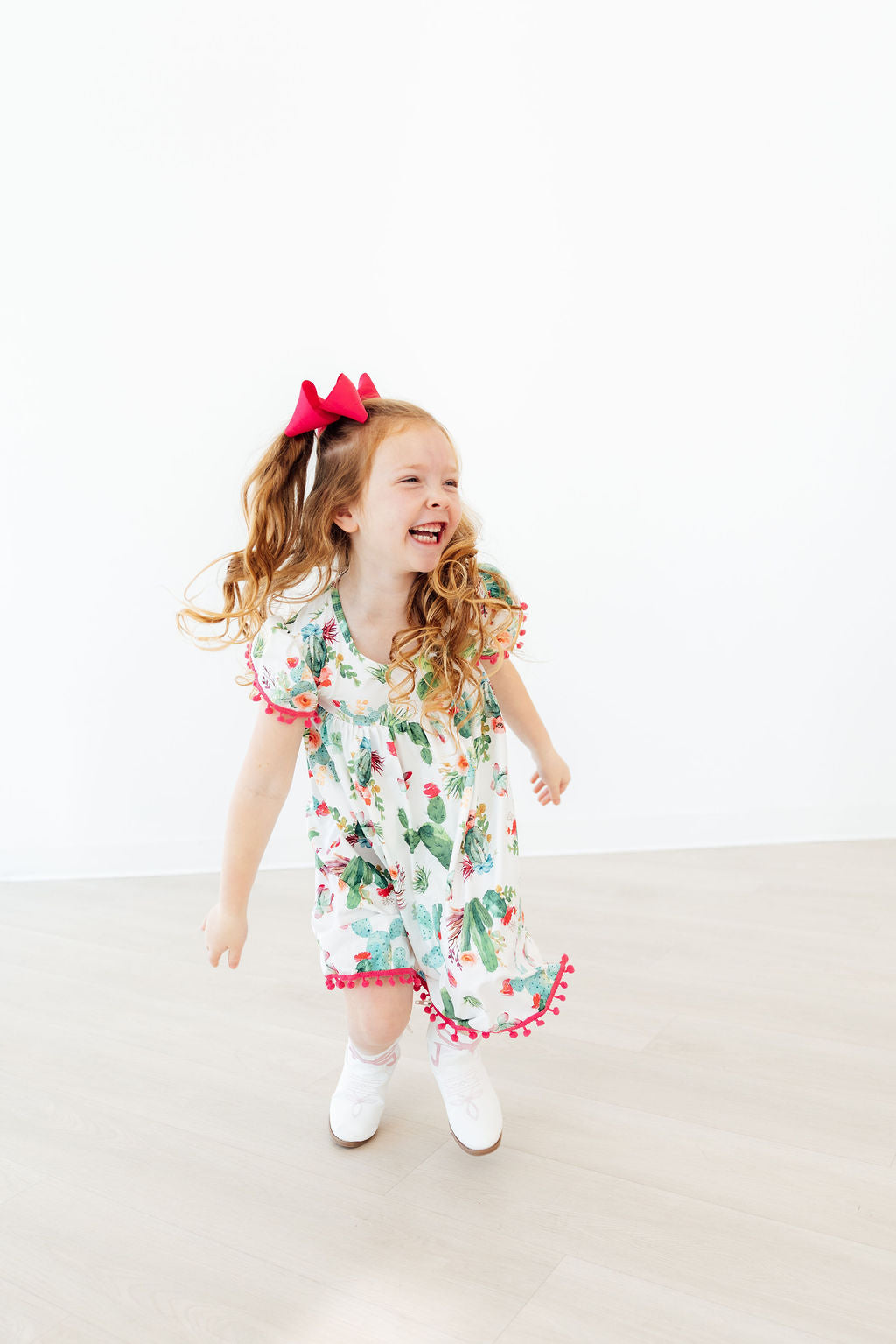 (L) Cute Cactus Pom Pom Dress-Mila & Rose ®