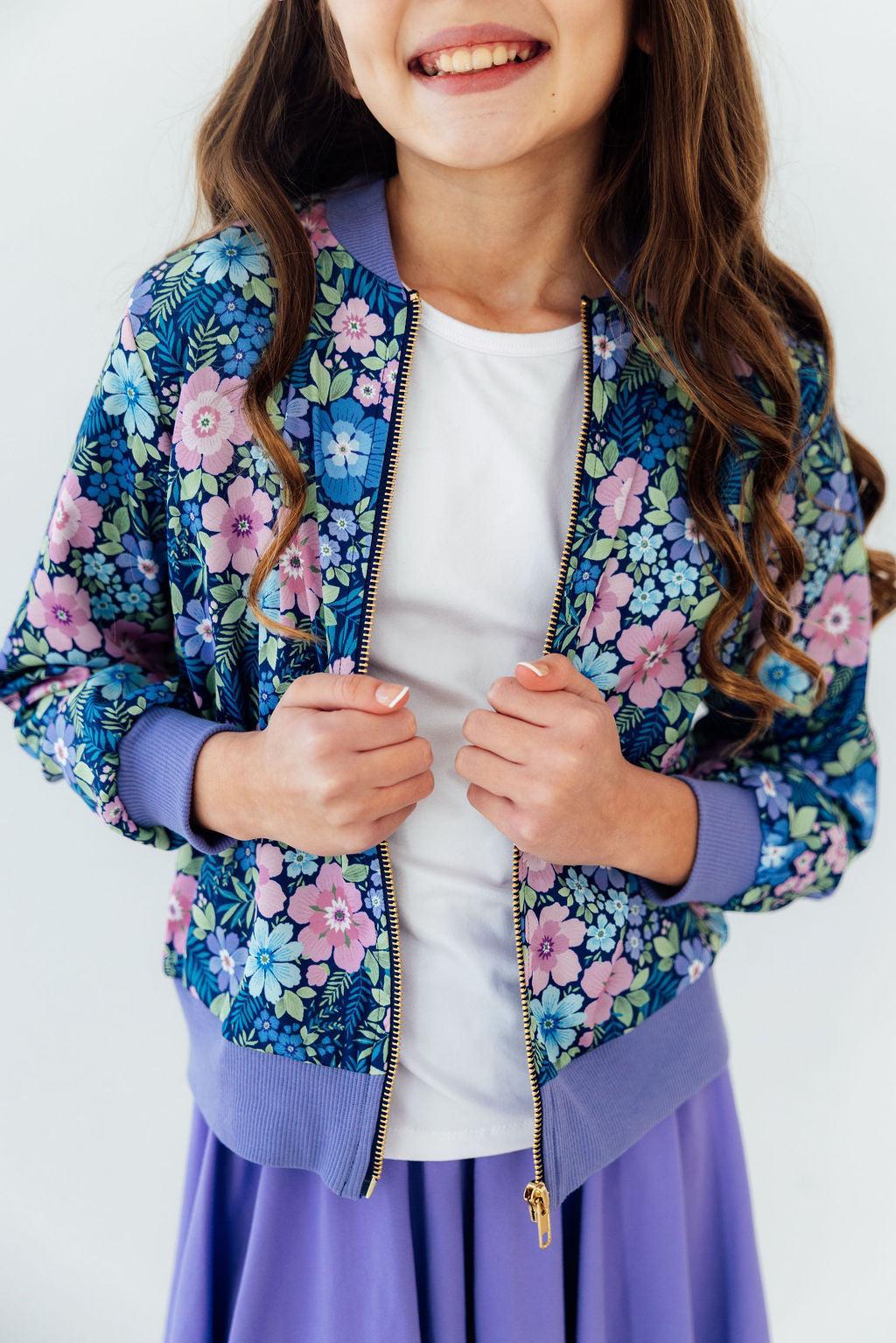Whimsy Satin Jacket-Mila & Rose ®