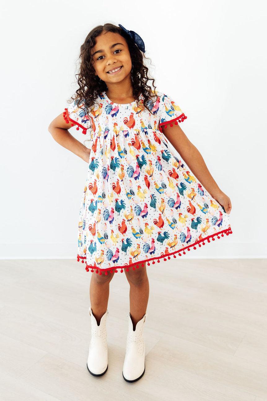 pom pom dress design Pineapple Pom Pom Dress