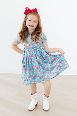 Delightful Desserts S/S Pocket Twirl Dress-Mila & Rose ®