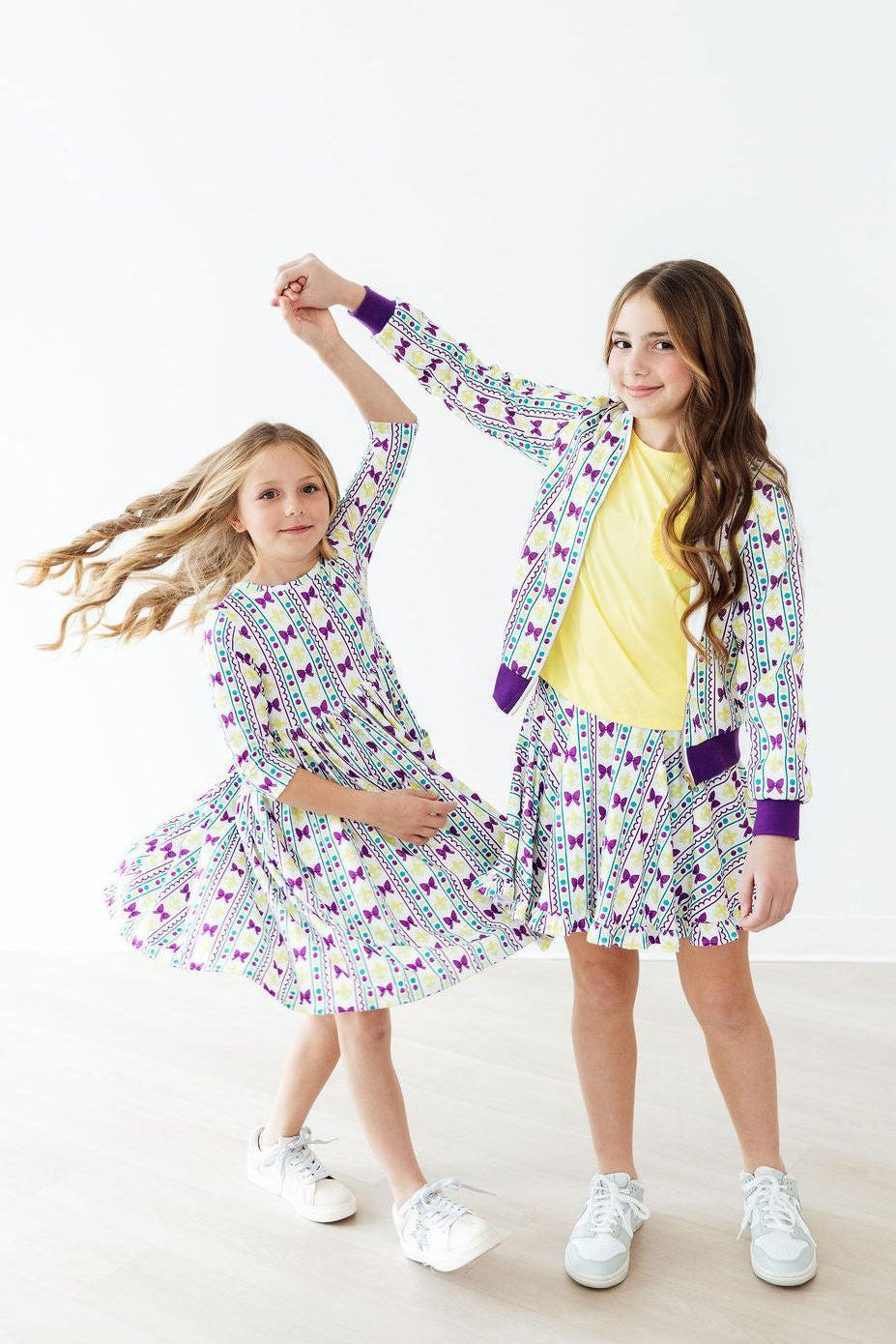 Mardi Gras Ruffle Twirl Skort-Mila & Rose ®