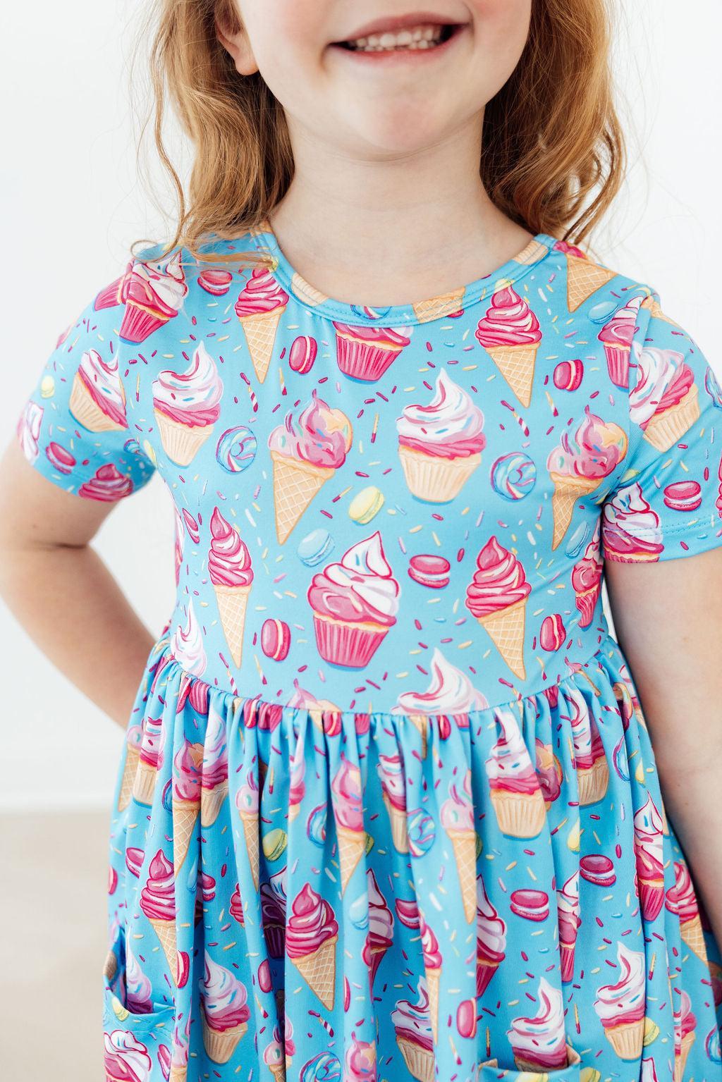 Delightful Desserts S/S Pocket Twirl Dress-Mila & Rose ®