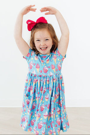 Delightful Desserts S/S Pocket Twirl Dress-Mila & Rose ®