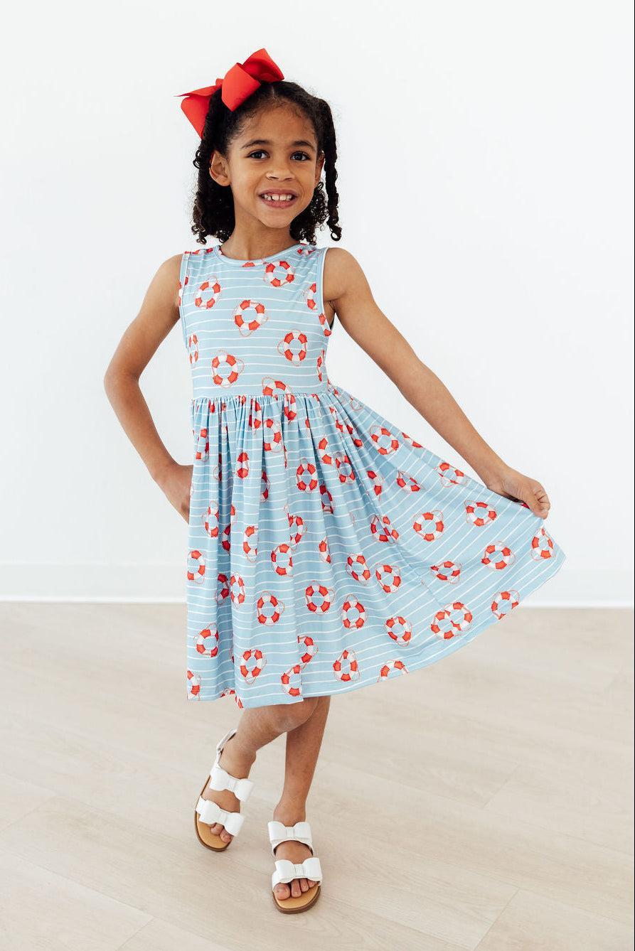 Little Lifeguard Tank Twirl Dress-Mila & Rose ®