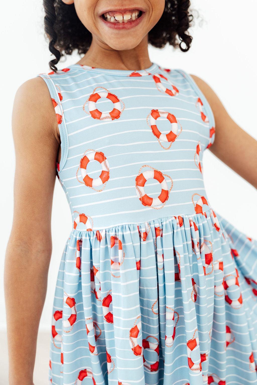 Little Lifeguard Tank Twirl Dress-Mila & Rose ®