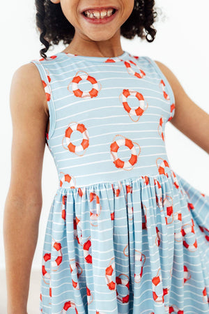 Little Lifeguard Tank Twirl Dress-Mila & Rose ®
