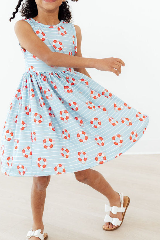 Little Lifeguard Tank Twirl Dress-Mila & Rose ®