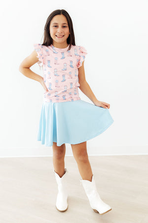 Ribbons & Rodeos S/S Ruffle Tee-Mila & Rose ®