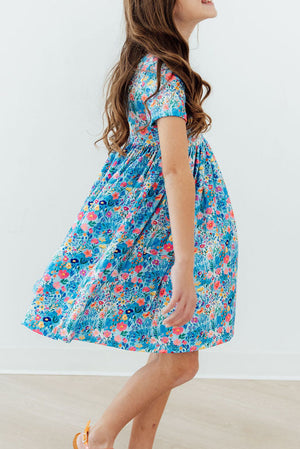 Blooming in Wonderland S/S Pocket Twirl Dress-Mila & Rose ®