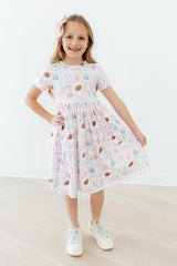 Game Day Girlie S/S Pocket Twirl Dress-Mila & Rose ®