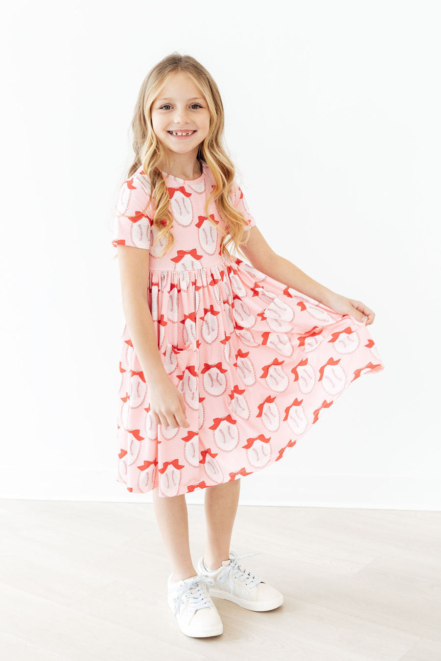 Pitcher Perfect S/S Pocket Twirl Dress-Mila & Rose ®