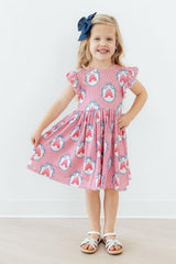 Once Upon a Castle Flutter Sleeve Twirl Dress-Mila & Rose ®