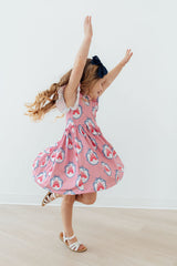 Once Upon a Castle Flutter Sleeve Twirl Dress-Mila & Rose ®