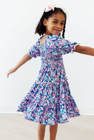 Darling Daisies Smocked Ruffle Dress-Mila & Rose ®