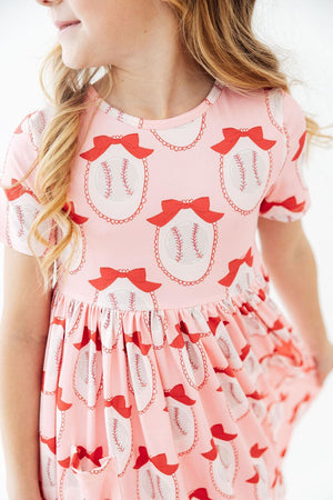 Pitcher Perfect S/S Pocket Twirl Dress-Mila & Rose ®