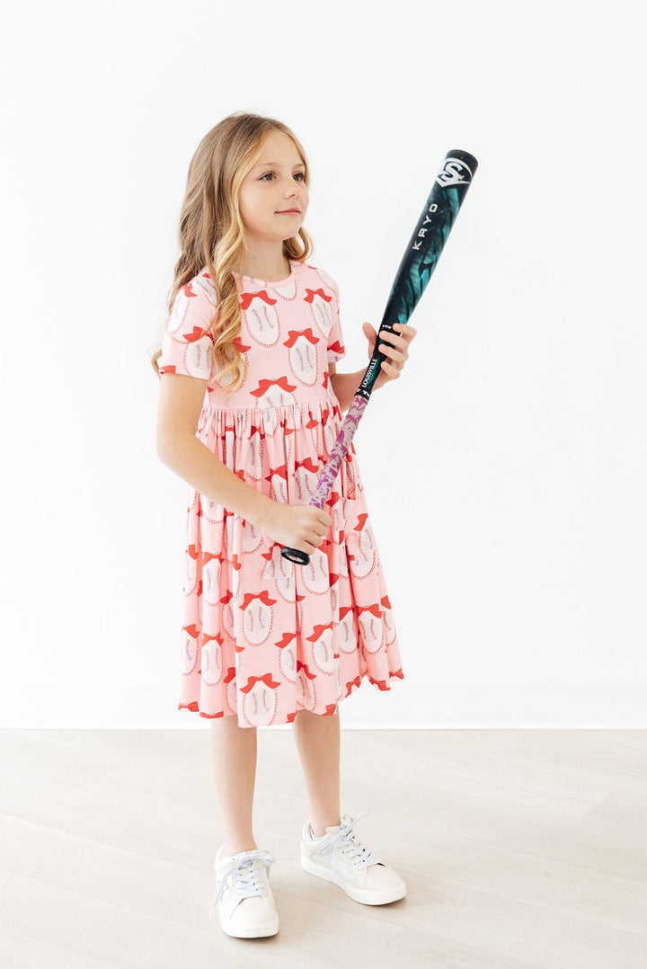 Pitcher Perfect S/S Pocket Twirl Dress-Mila & Rose ®