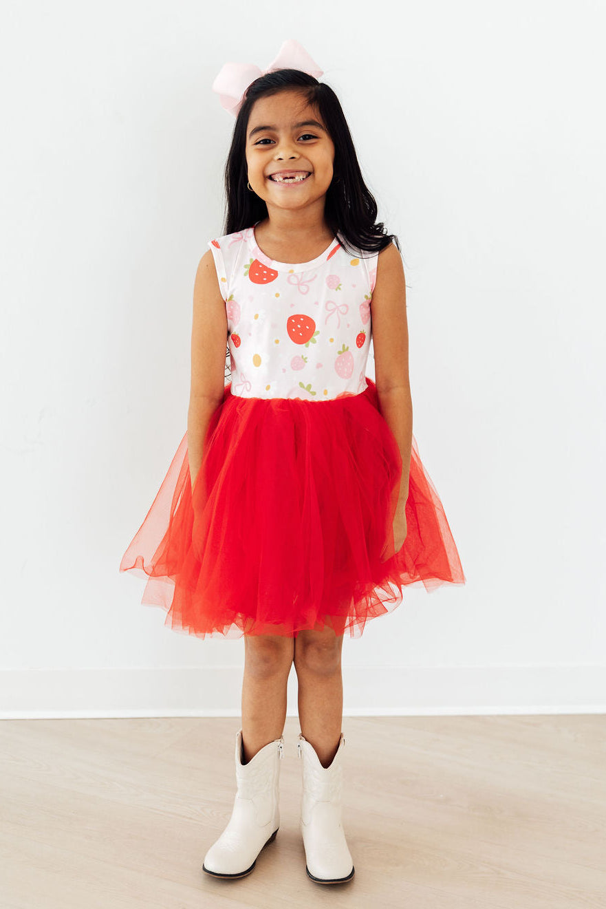 Girls' Strawberry Shortcake Tank Tutu Dress Size: 6-12M by Mila & Rose