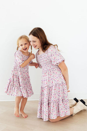 Wildflower Waltz Smocked Ruffle Dress-Mila & Rose ®