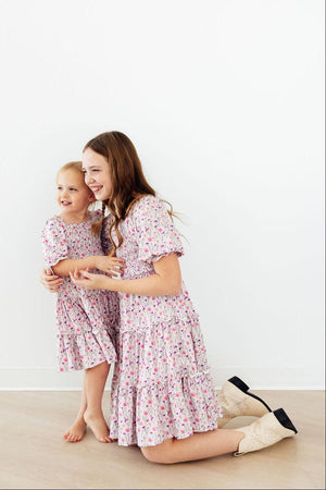 Wildflower Waltz Smocked Ruffle Dress-Mila & Rose ®
