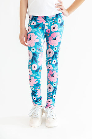 Twirling in Teal Leggings-Mila & Rose ®