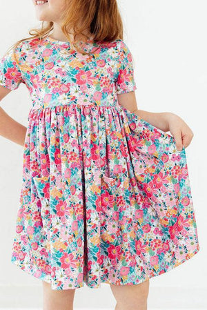 Petal Promises S/S Pocket Twirl Dress-Mila & Rose ®