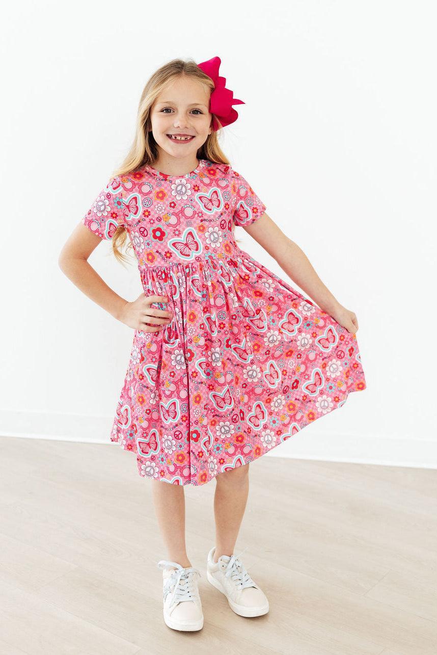 Hippie Sissy S/S Pocket Twirl Dress-Mila & Rose ®